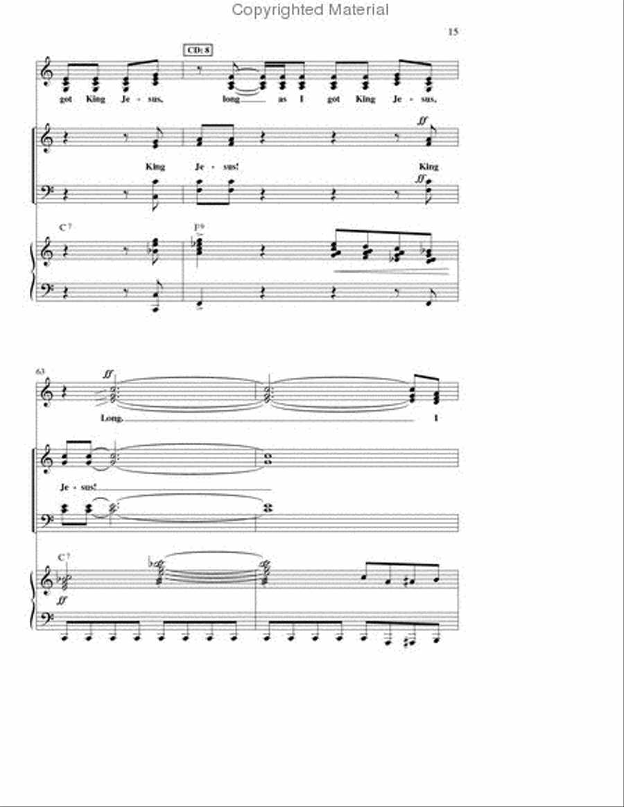 Long As I Got King Jesus (Anthem) 4-Part scores gallery preview page 2