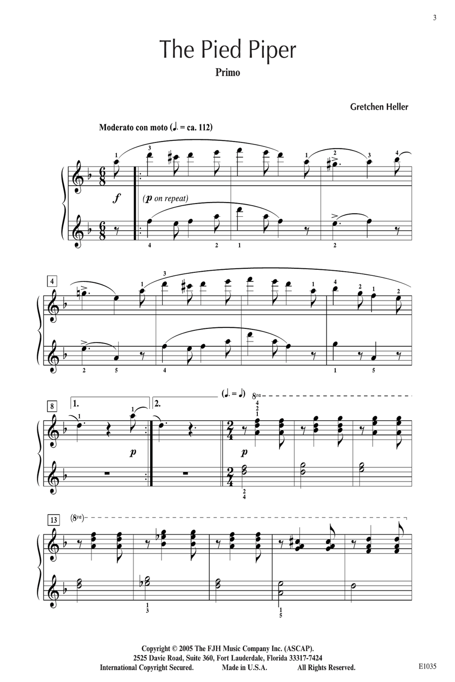 The Pied Piper The Pied Piper Piano Method scores gallery preview page 3