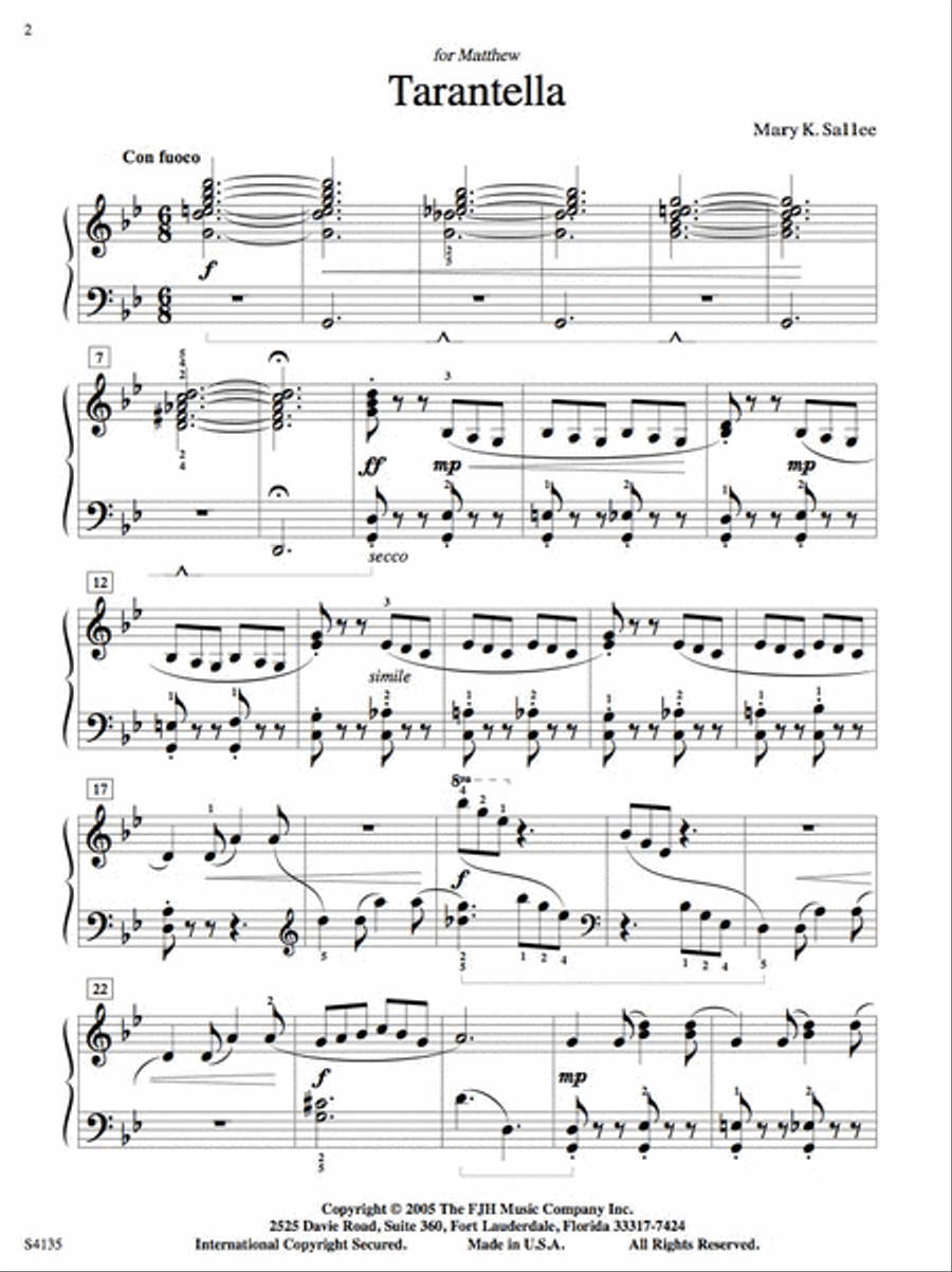 Tarantella Tarantella Piano Solo scores gallery preview page 2