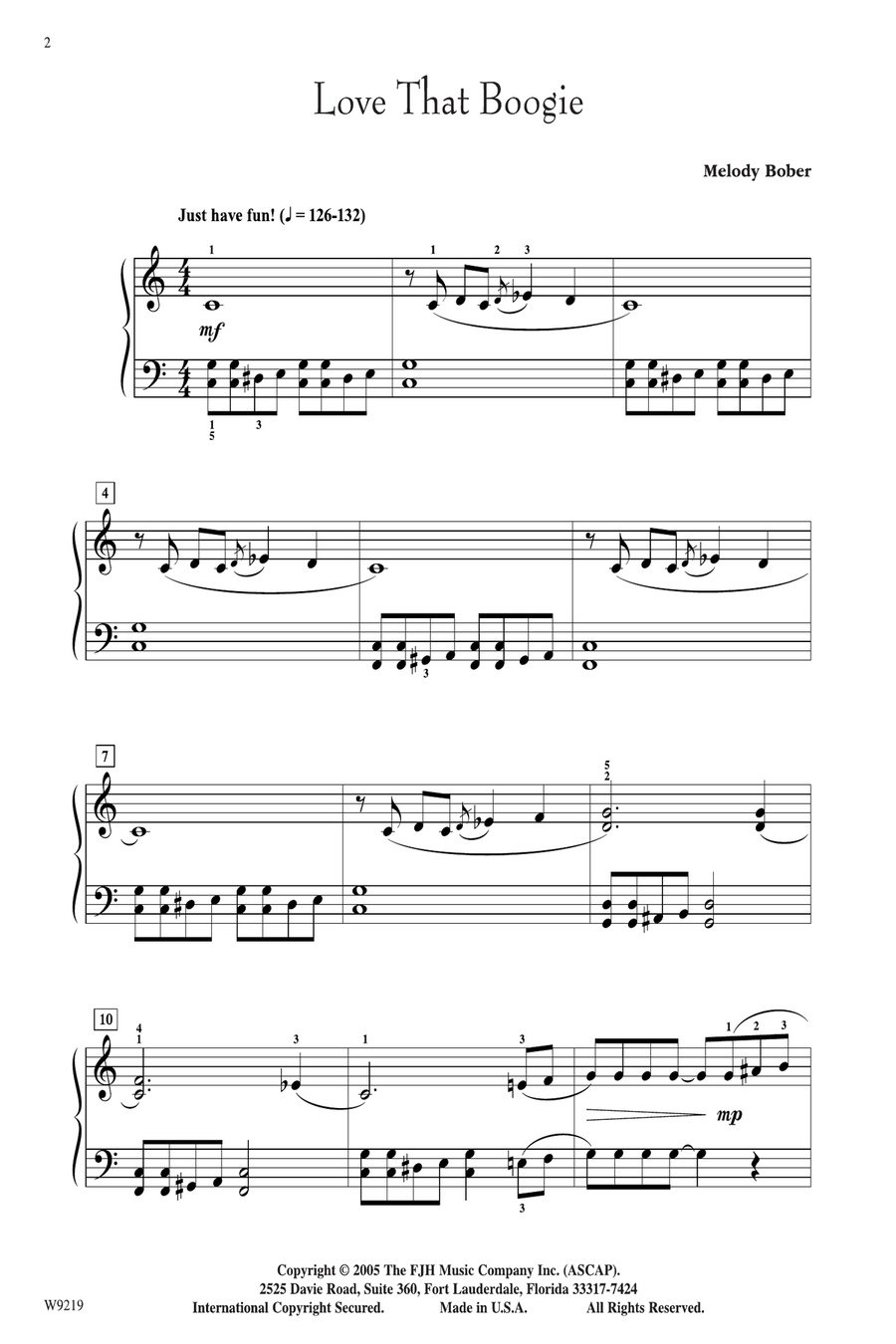 Love That Boogie Love That Boogie Piano Solo scores gallery preview page 2
