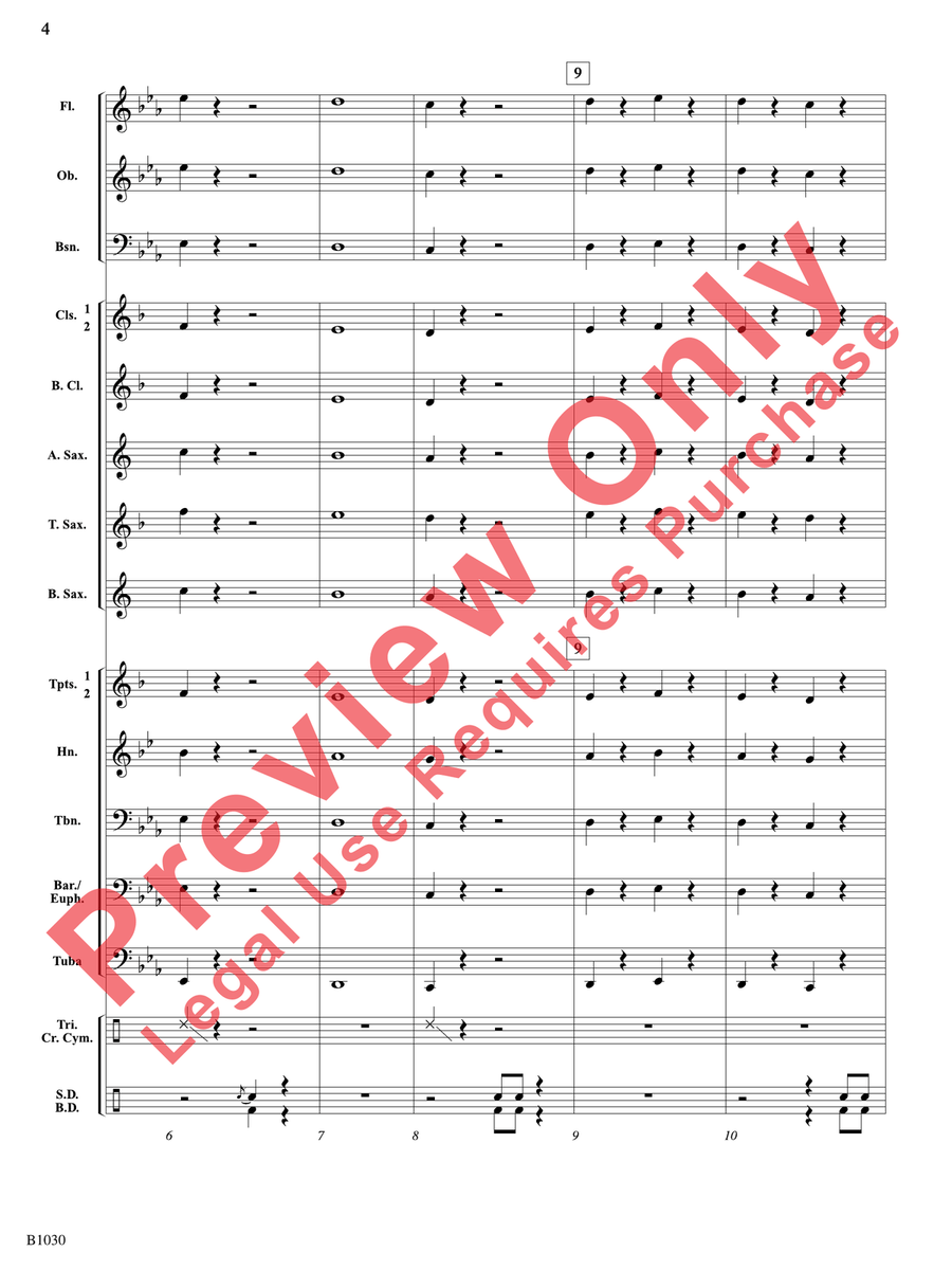 Shark Attack! Shark Attack! Concert Band scores gallery preview page 5