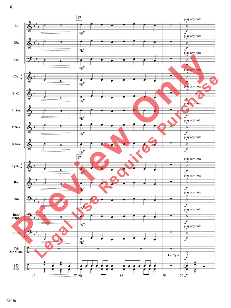 Shark Attack! Shark Attack! Concert Band scores gallery preview page 7