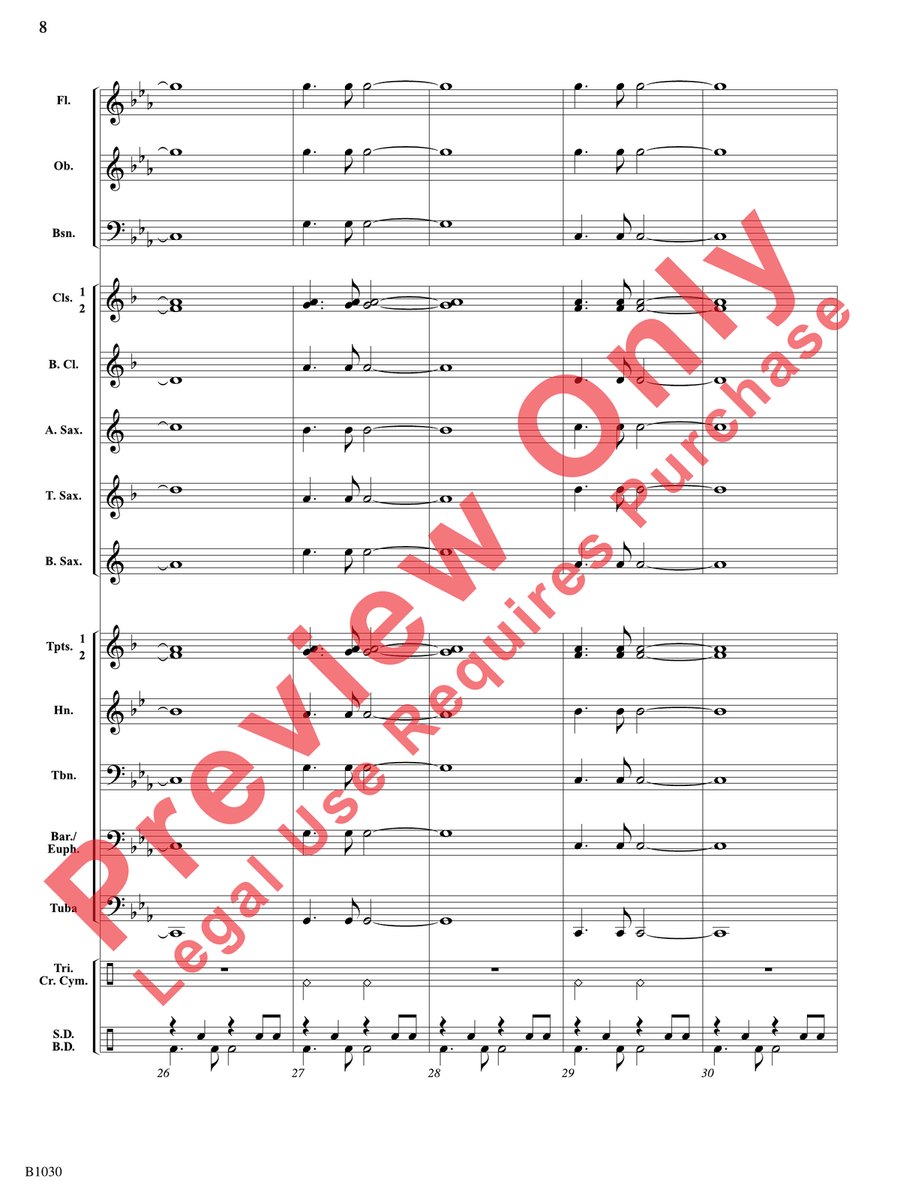 Shark Attack! Shark Attack! Concert Band scores gallery preview page 9