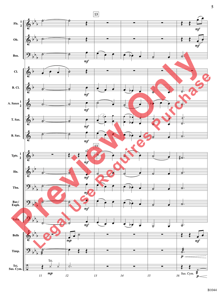 Coventry Carol Coventry Carol Concert Band scores gallery preview page 6