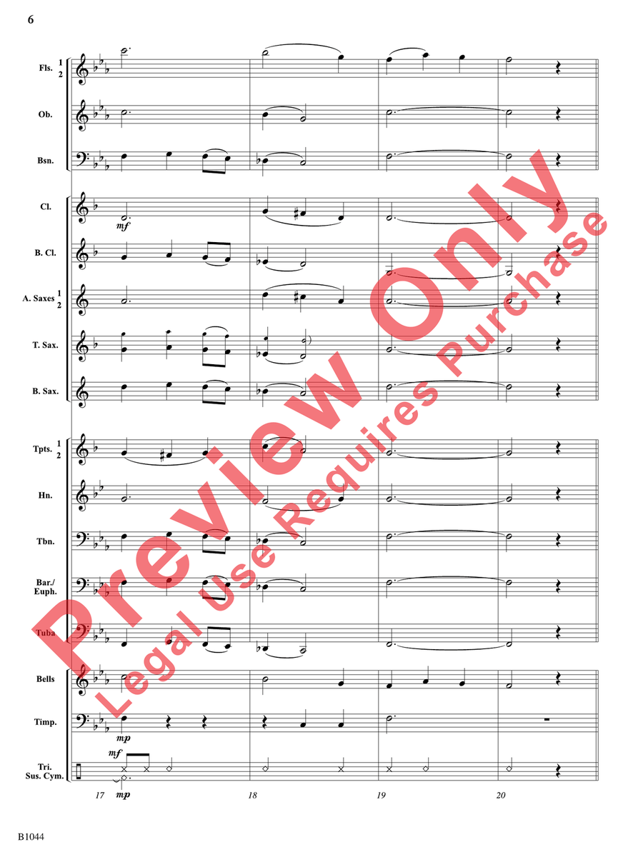 Coventry Carol Coventry Carol Concert Band scores gallery preview page 7