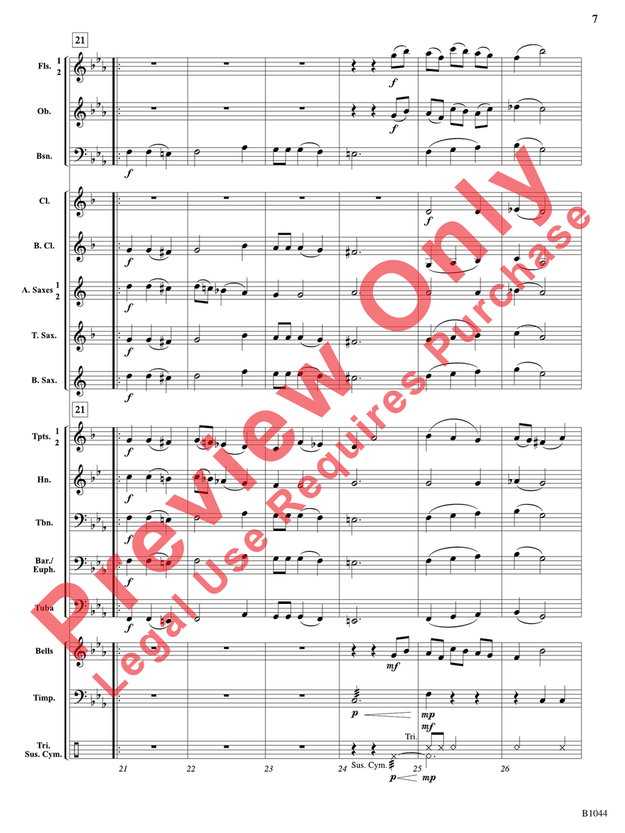 Coventry Carol Coventry Carol Concert Band scores gallery preview page 8