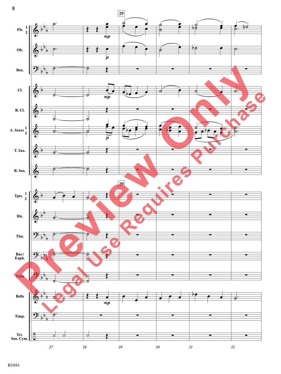 Coventry Carol Coventry Carol Concert Band scores gallery preview page 9