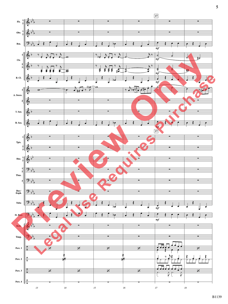 Caribbean Nocturne Caribbean Nocturne Concert Band scores gallery preview page 6