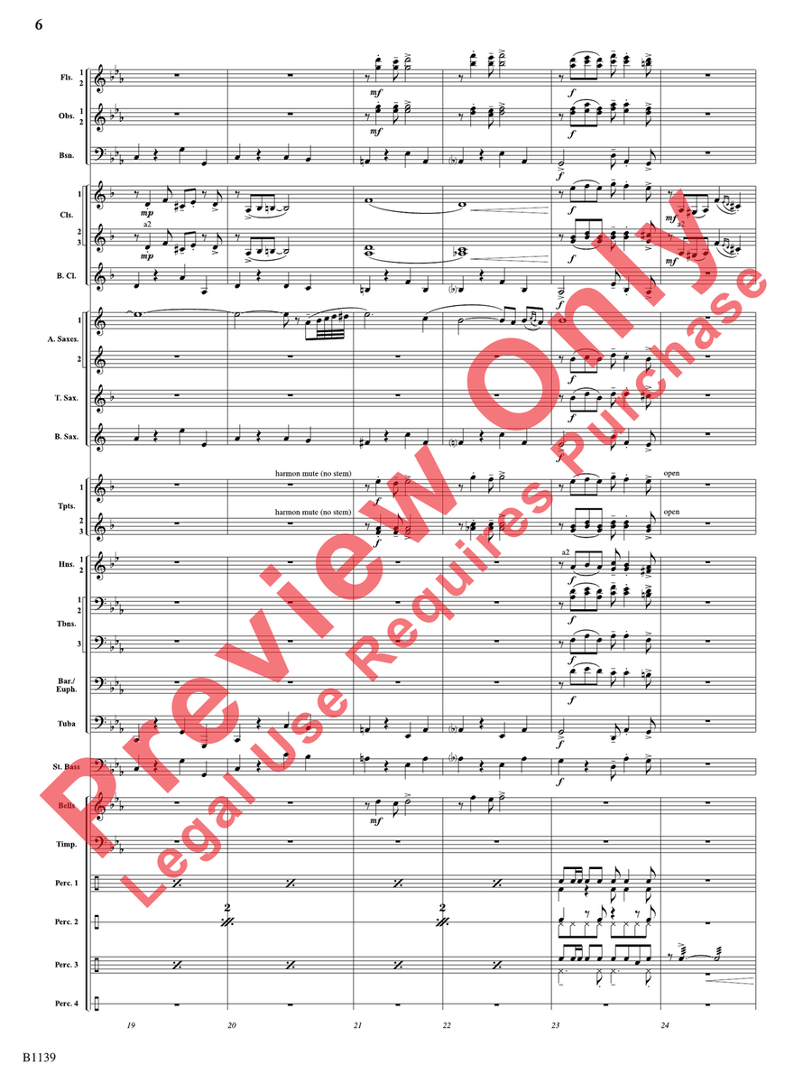 Caribbean Nocturne Caribbean Nocturne Concert Band scores gallery preview page 7