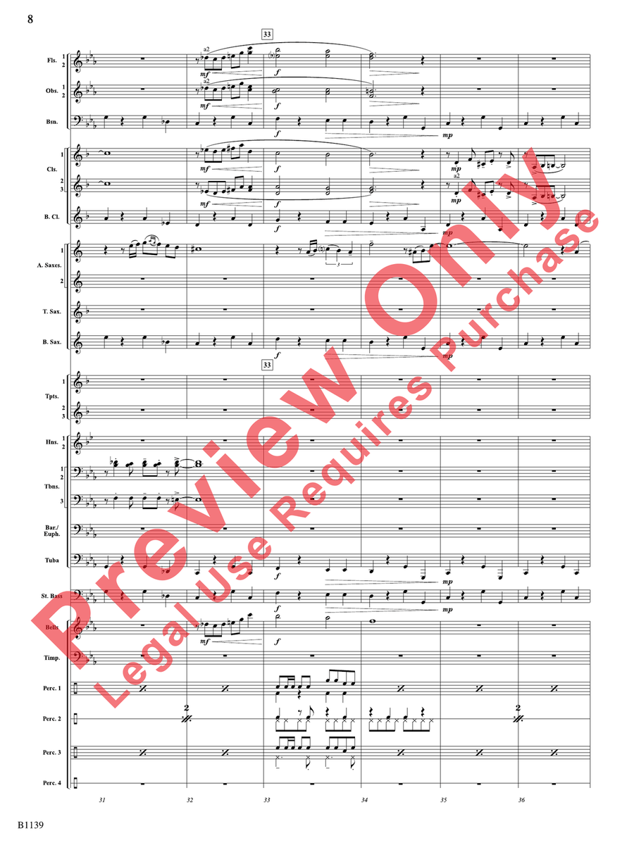 Caribbean Nocturne Caribbean Nocturne Concert Band scores gallery preview page 9