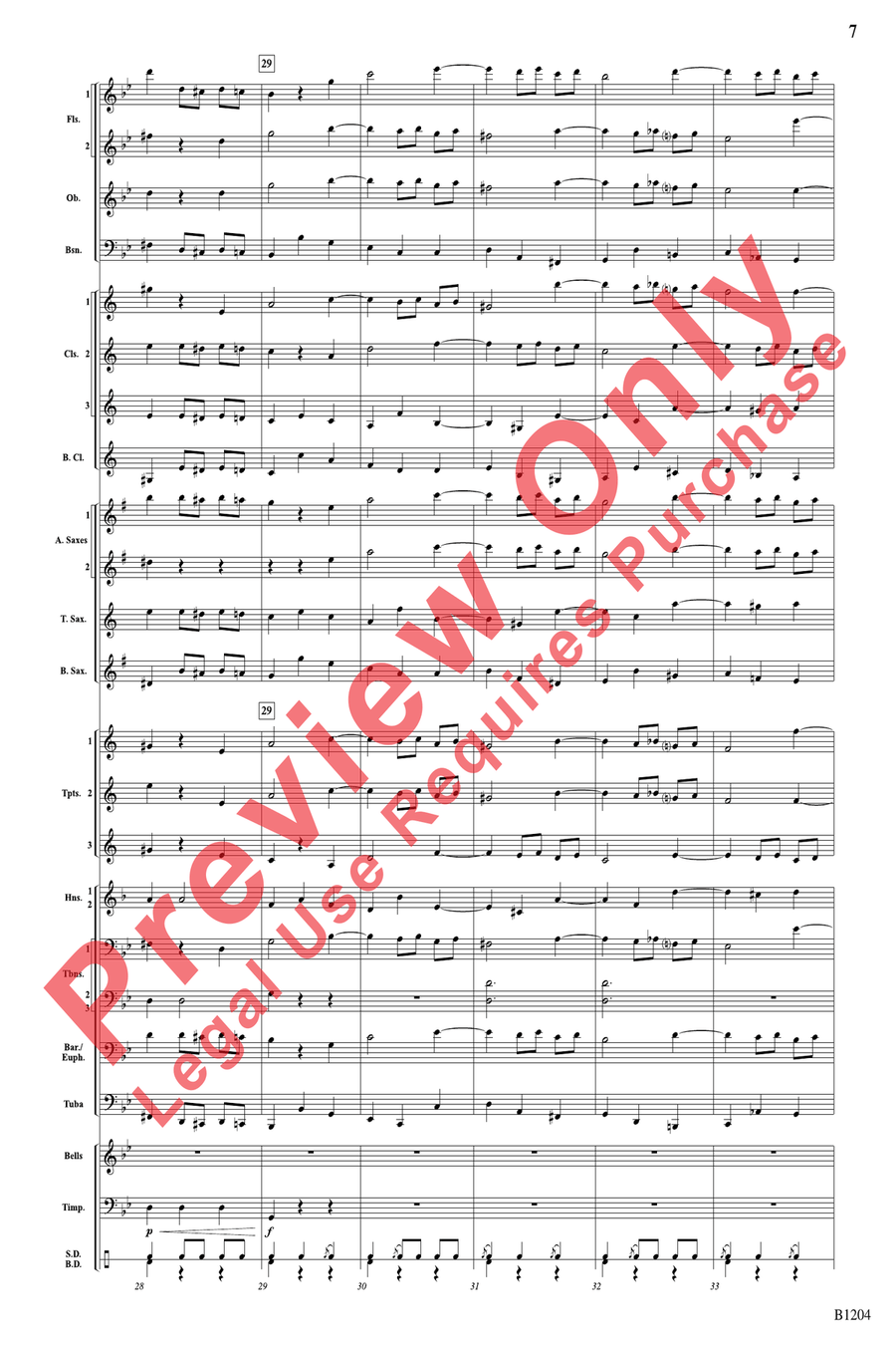 Menuetto Menuetto Concert Band scores gallery preview page 7