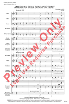American Folk Song Portrait Concert Band scores gallery preview page 3