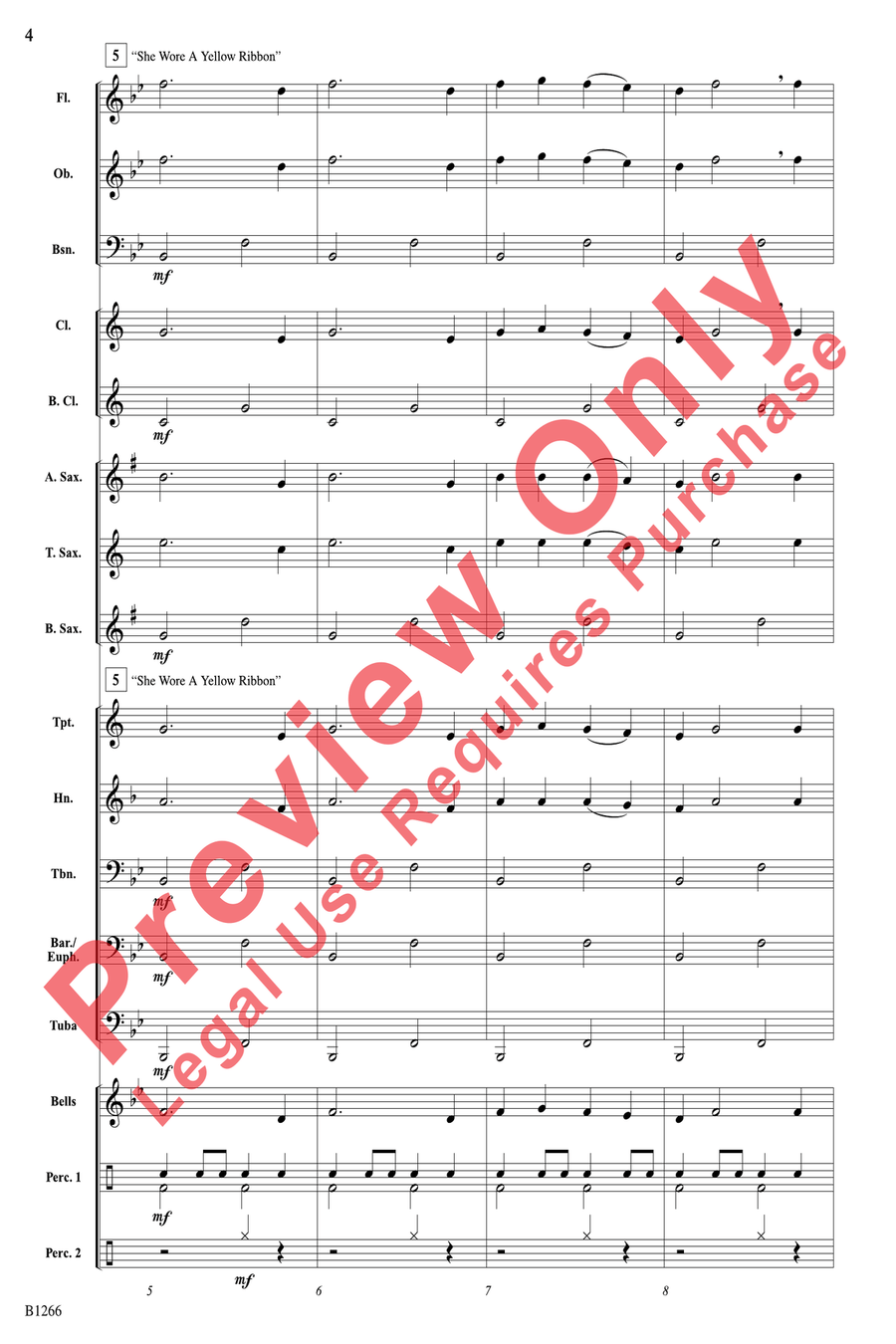 American Folk Song Portrait by Timothy Loest Concert Band - Sheet Music page 4