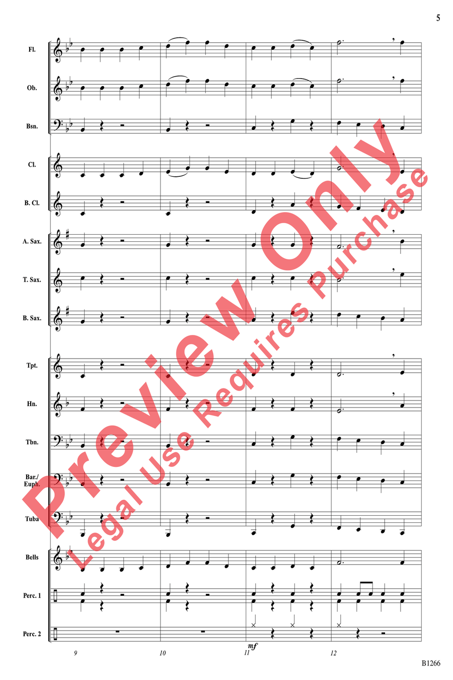 American Folk Song Portrait by Timothy Loest Concert Band - Sheet Music page 5