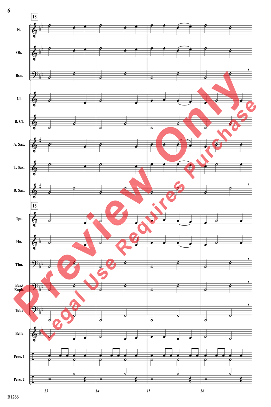 American Folk Song Portrait by Timothy Loest Concert Band - Sheet Music page 6