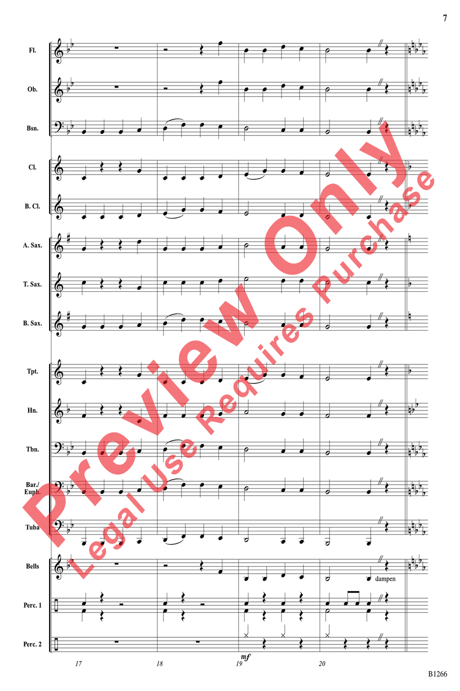 American Folk Song Portrait by Timothy Loest Concert Band - Sheet Music page 7