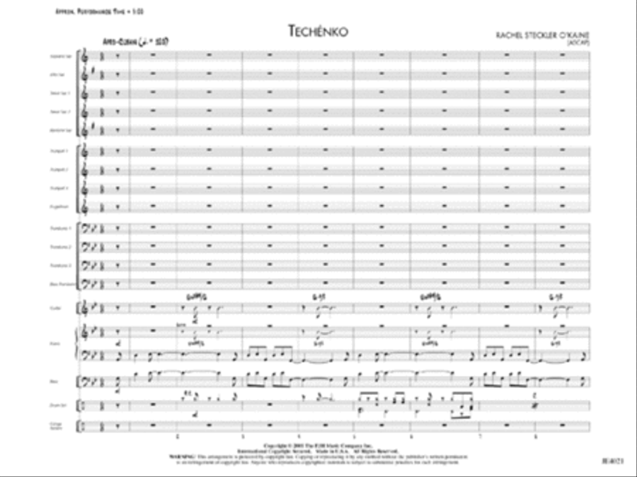 Techénko Jazz Ensemble scores gallery preview page 2