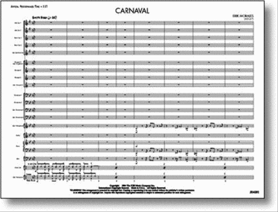 Carnaval Carnaval Jazz Ensemble scores gallery preview page 1