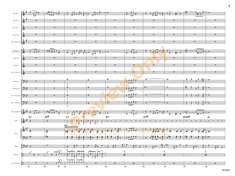Carnaval Carnaval Jazz Ensemble scores gallery preview page 6