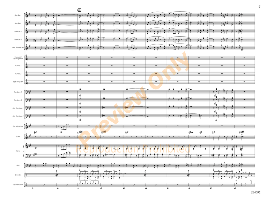 Carnaval Carnaval Jazz Ensemble scores gallery preview page 8
