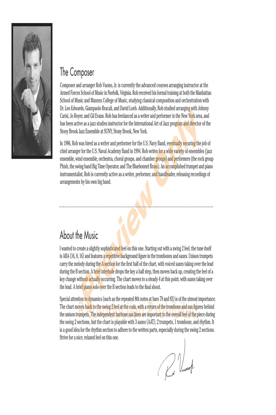 Riddle in Swing Jazz Ensemble scores gallery preview page 2