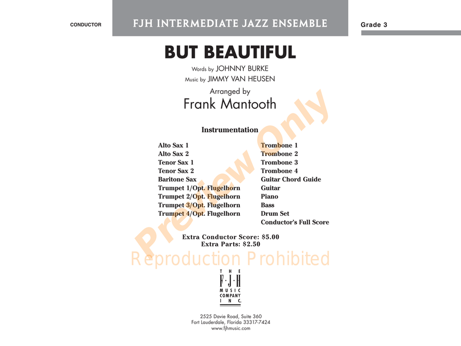 But Beautiful But Beautiful Jazz Ensemble scores gallery preview page 2