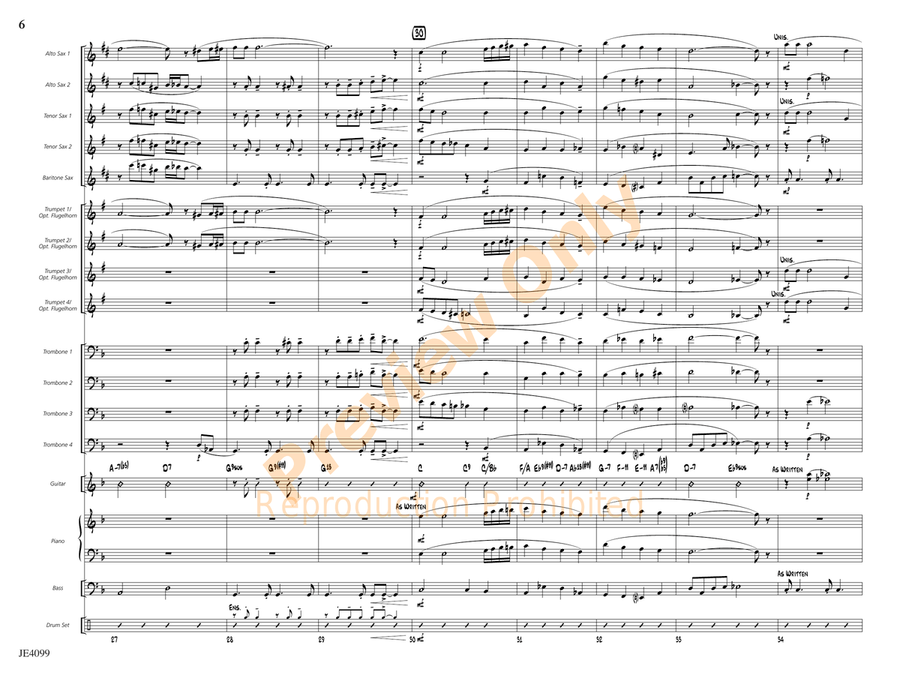 But Beautiful But Beautiful Jazz Ensemble scores gallery preview page 7