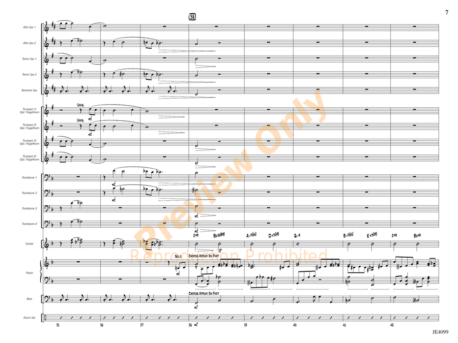 But Beautiful But Beautiful Jazz Ensemble scores gallery preview page 8