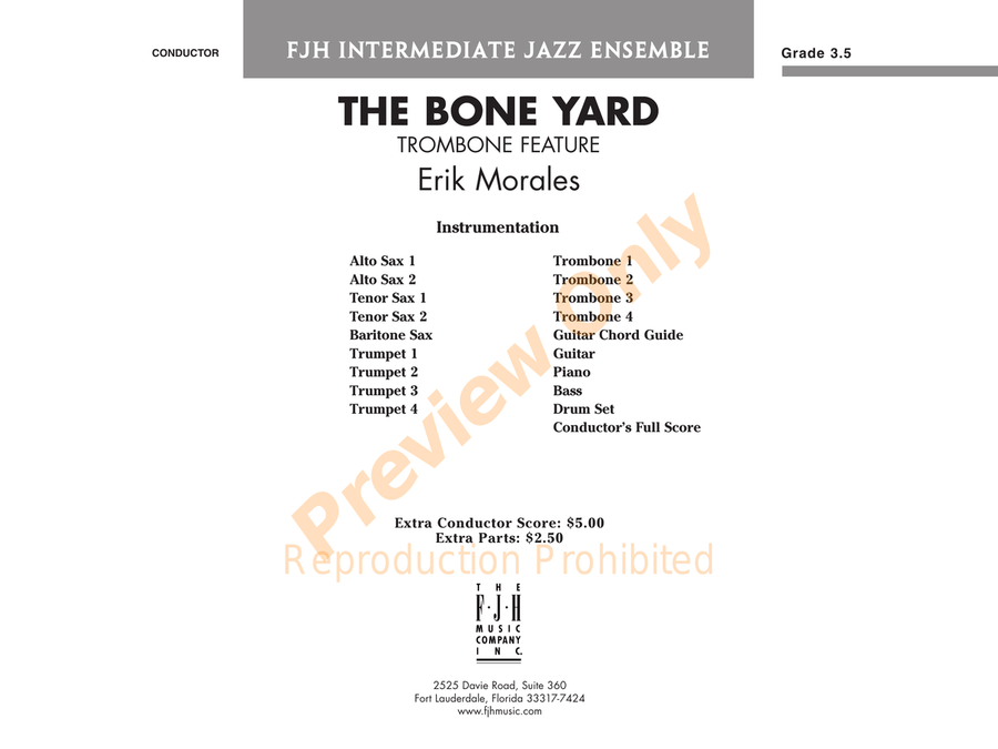 The Bone Yard The Bone Yard Jazz Ensemble scores gallery preview page 2