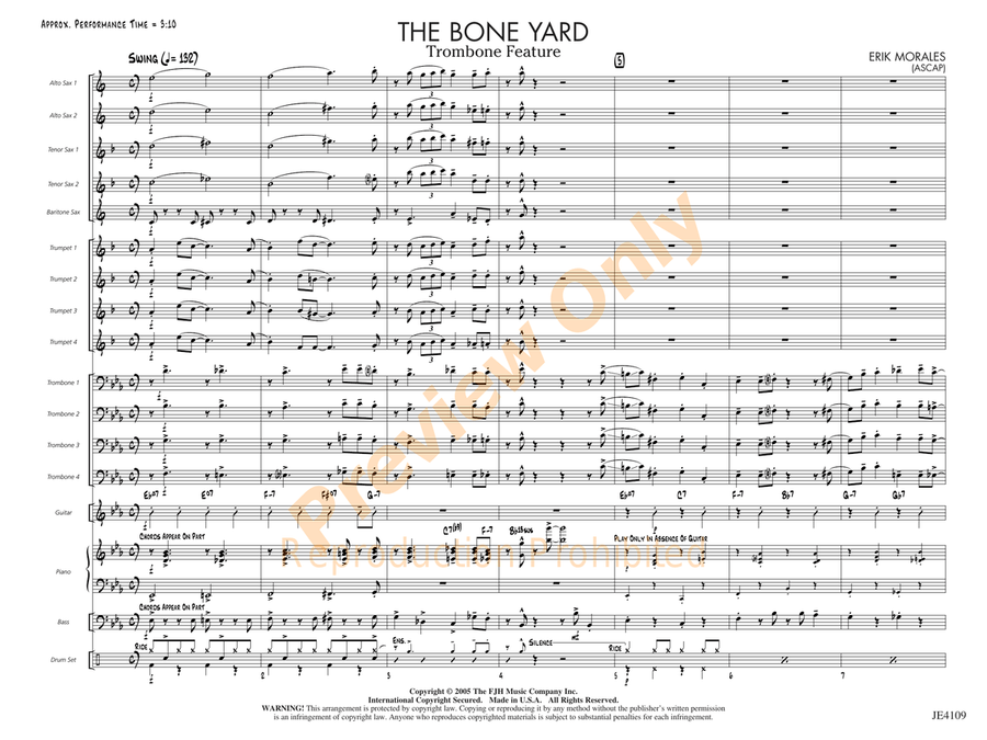 The Bone Yard The Bone Yard Jazz Ensemble scores gallery preview page 4