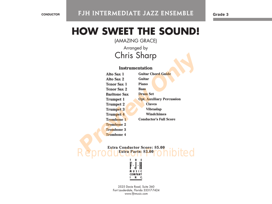 How Sweet the Sound! How Sweet the Sound! Jazz Ensemble scores gallery preview page 2