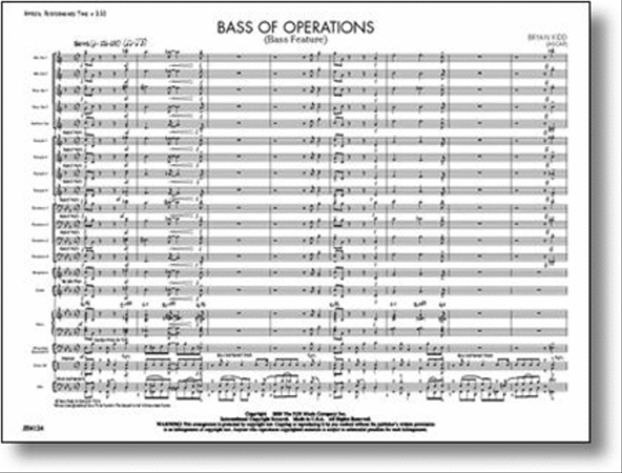 Bass of Operations (Bass Feature) Jazz Ensemble scores gallery preview page 1