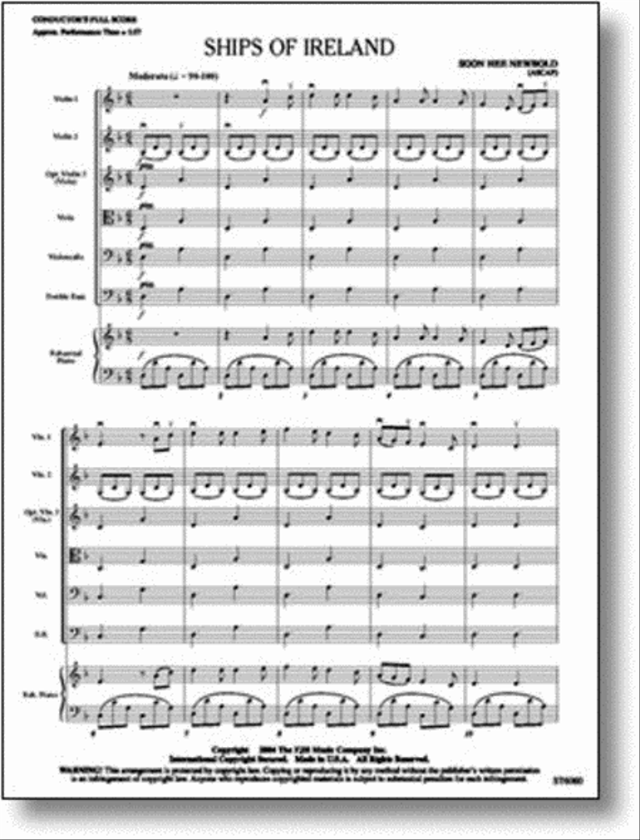 Ships of Ireland by Soon Hee Newbold String Orchestra - Sheet Music