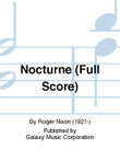 Nocturne (Additional Full Score)