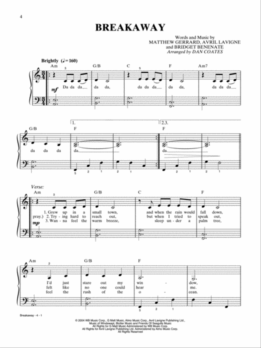 2005 Hot Pop Singles Voice Solo scores gallery preview page 2