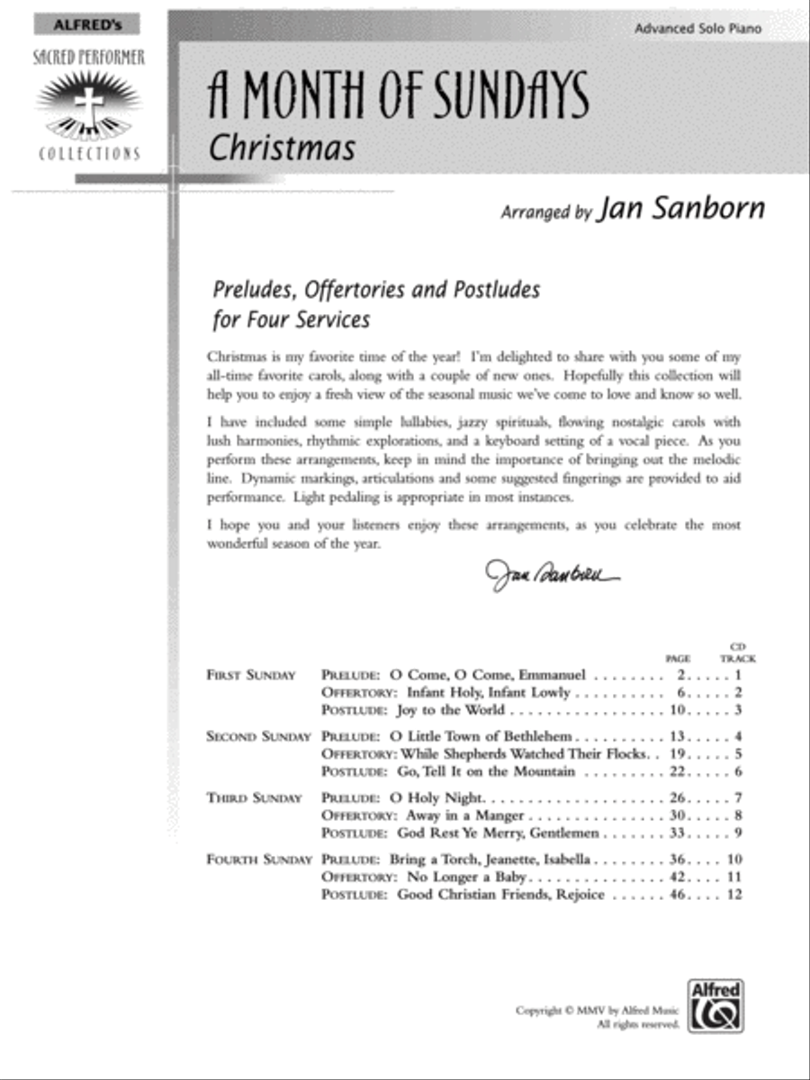 A Month of Sundays: Christmas Piano Solo scores gallery preview page 6