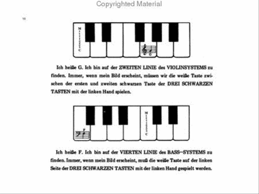 Aaron Klavierschule, Vorstufe Piano Method scores gallery preview page 3