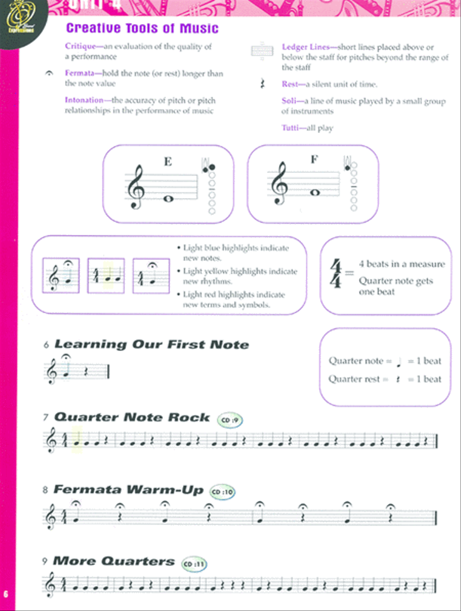 Band Expressionsa,,C/, Book One: Student Edition Concert Band Methods scores gallery preview page 2