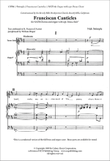 Franciscan Canticles (Choral Score)