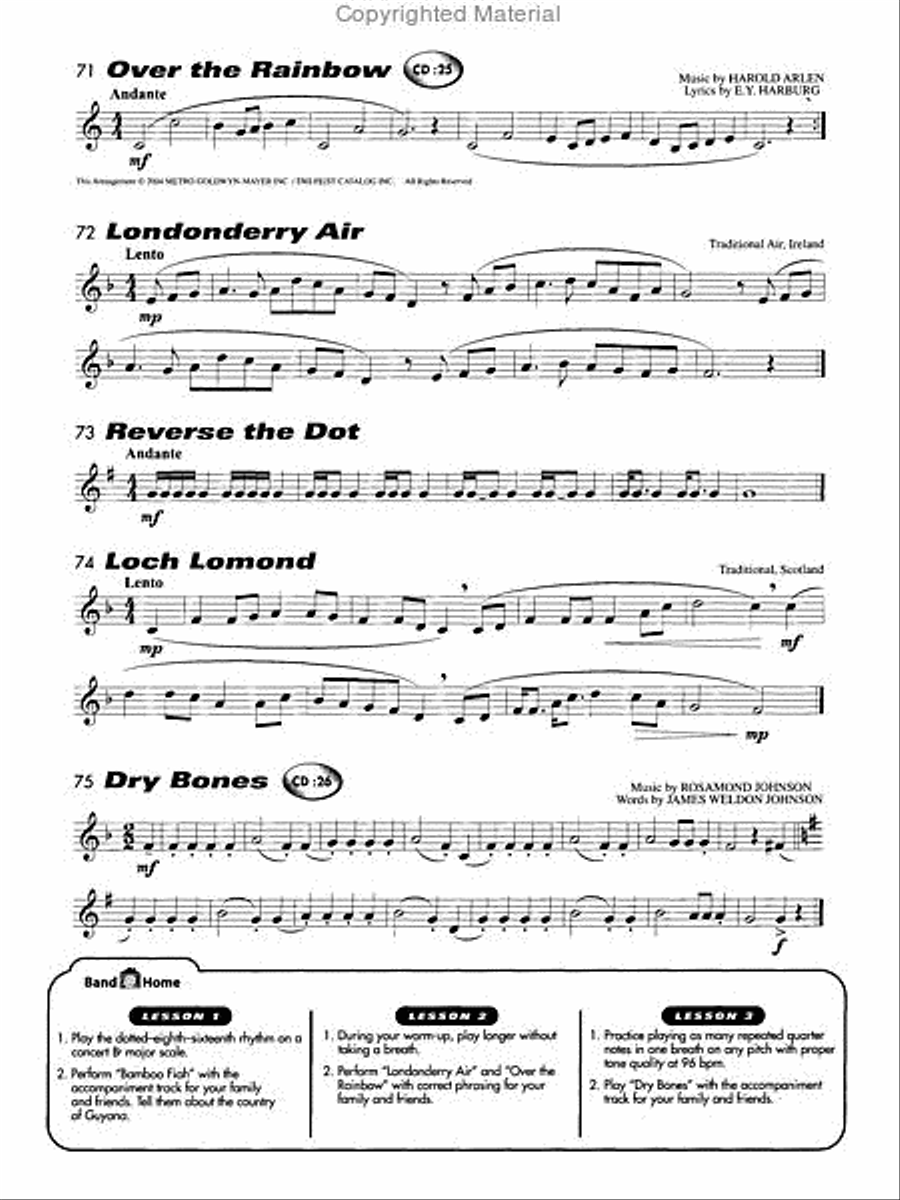 Band Expressions, Book Two Student Edition Trumpet scores gallery preview page 2