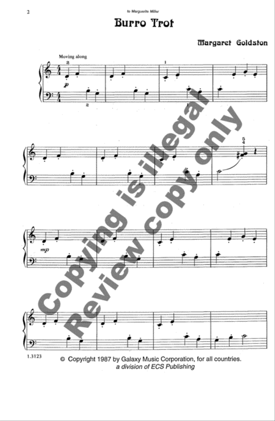 Little Mexican Suite Easy Piano scores gallery preview page 4