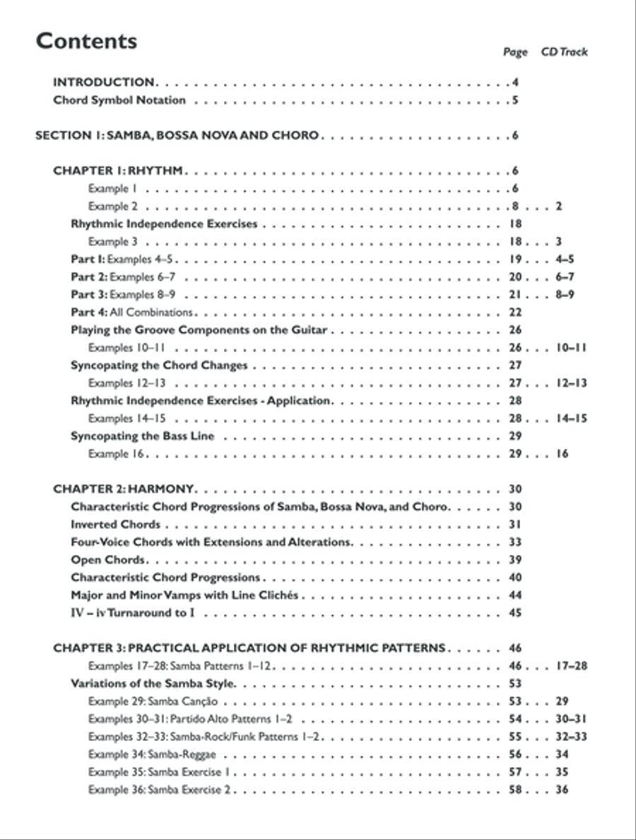 Brazilian Rhythms for Guitar Guitar Tablature scores gallery preview page 2