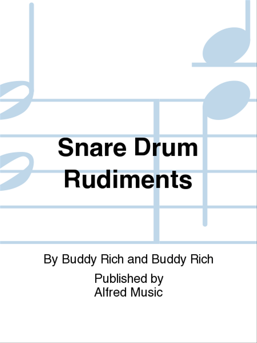 Snare Drum Rudiments Percussion scores gallery preview page 1