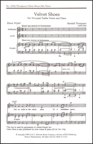Velvet Shoes (Choral Score)