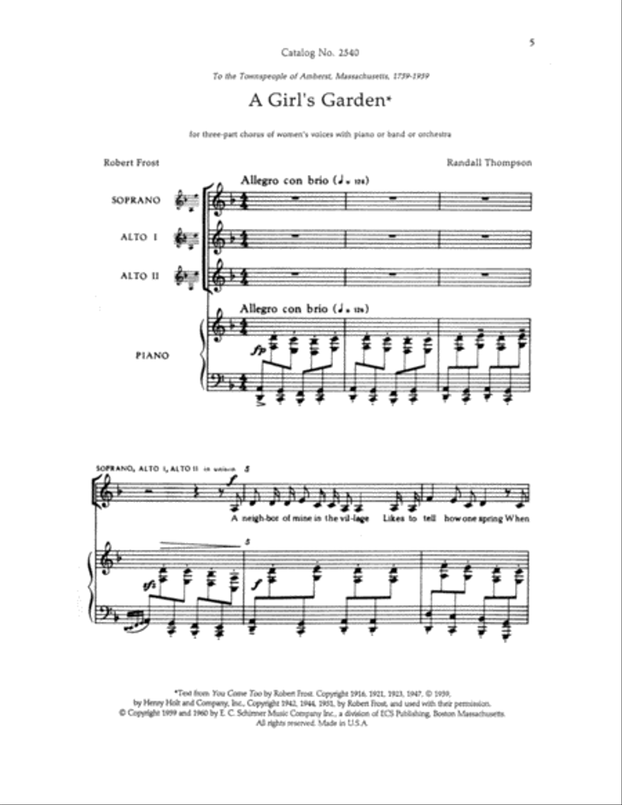 A Girl's Garden - SAA - From 