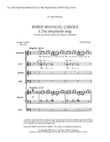 Three Mystical Carols: The Shepherds Sing
