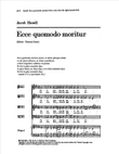 Ecce, quomodo moritur (See now, how doth the righteous)