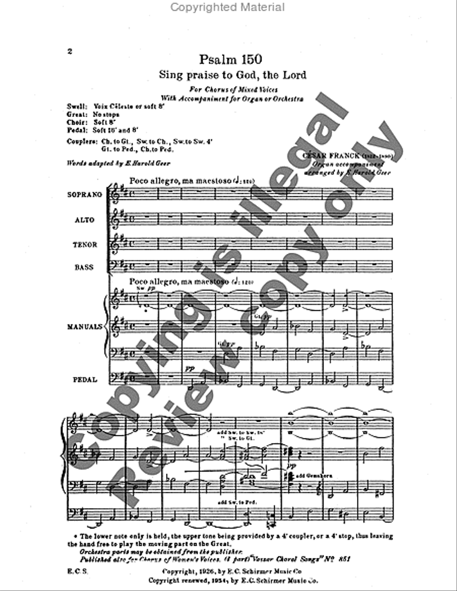 Psalm 150: Sing Praise to God Choir scores gallery preview page 2