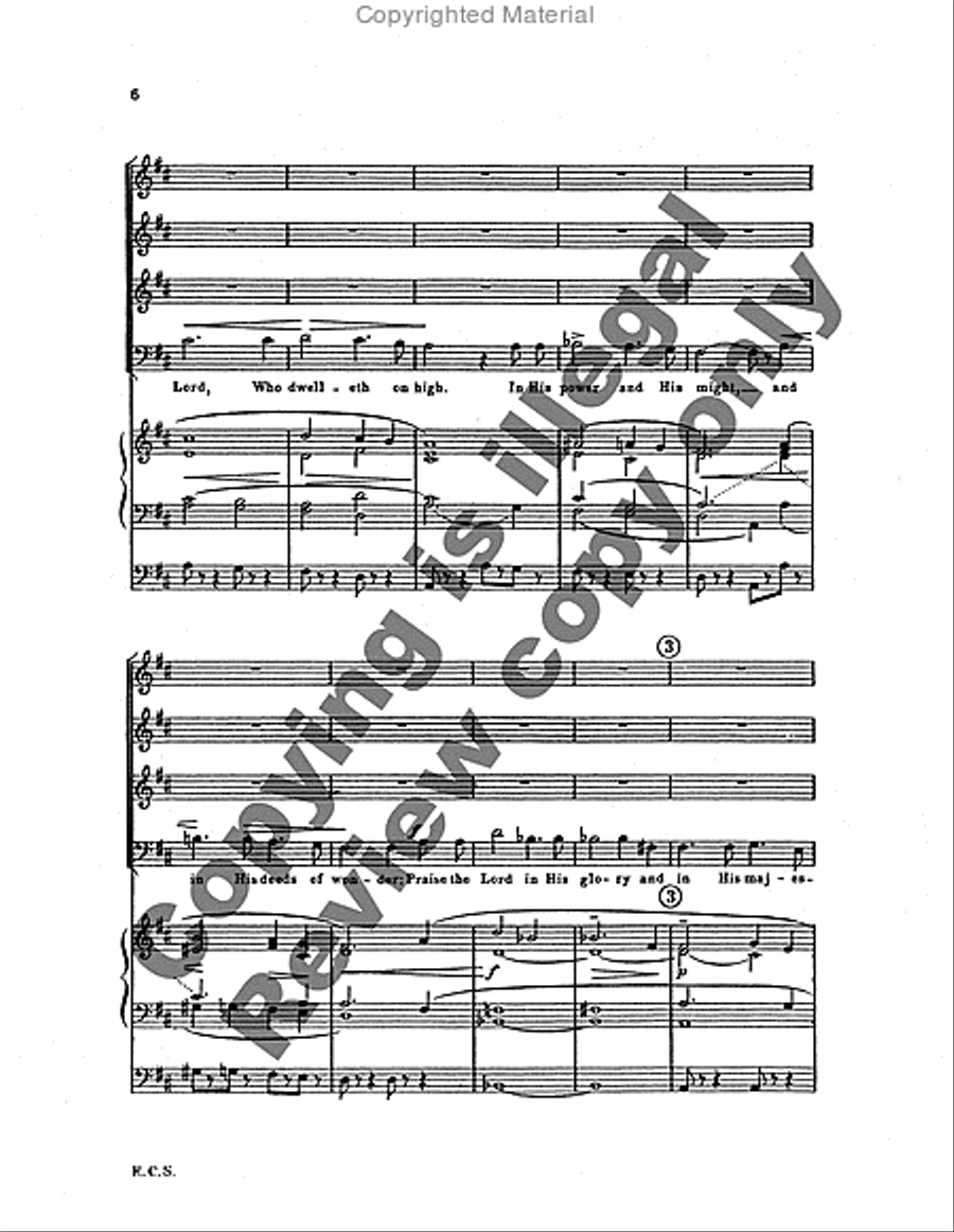 Psalm 150: Sing Praise to God Choir scores gallery preview page 4