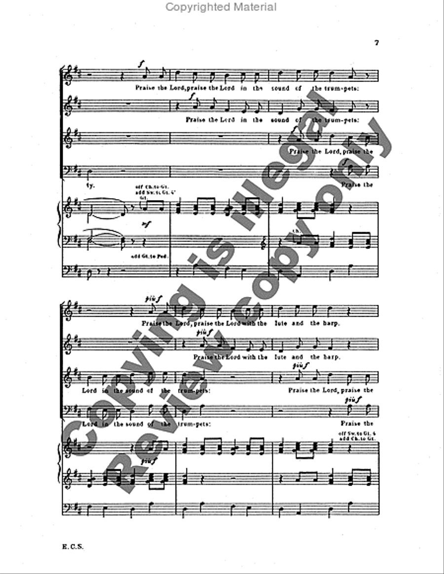 Psalm 150: Sing Praise to God Choir scores gallery preview page 5
